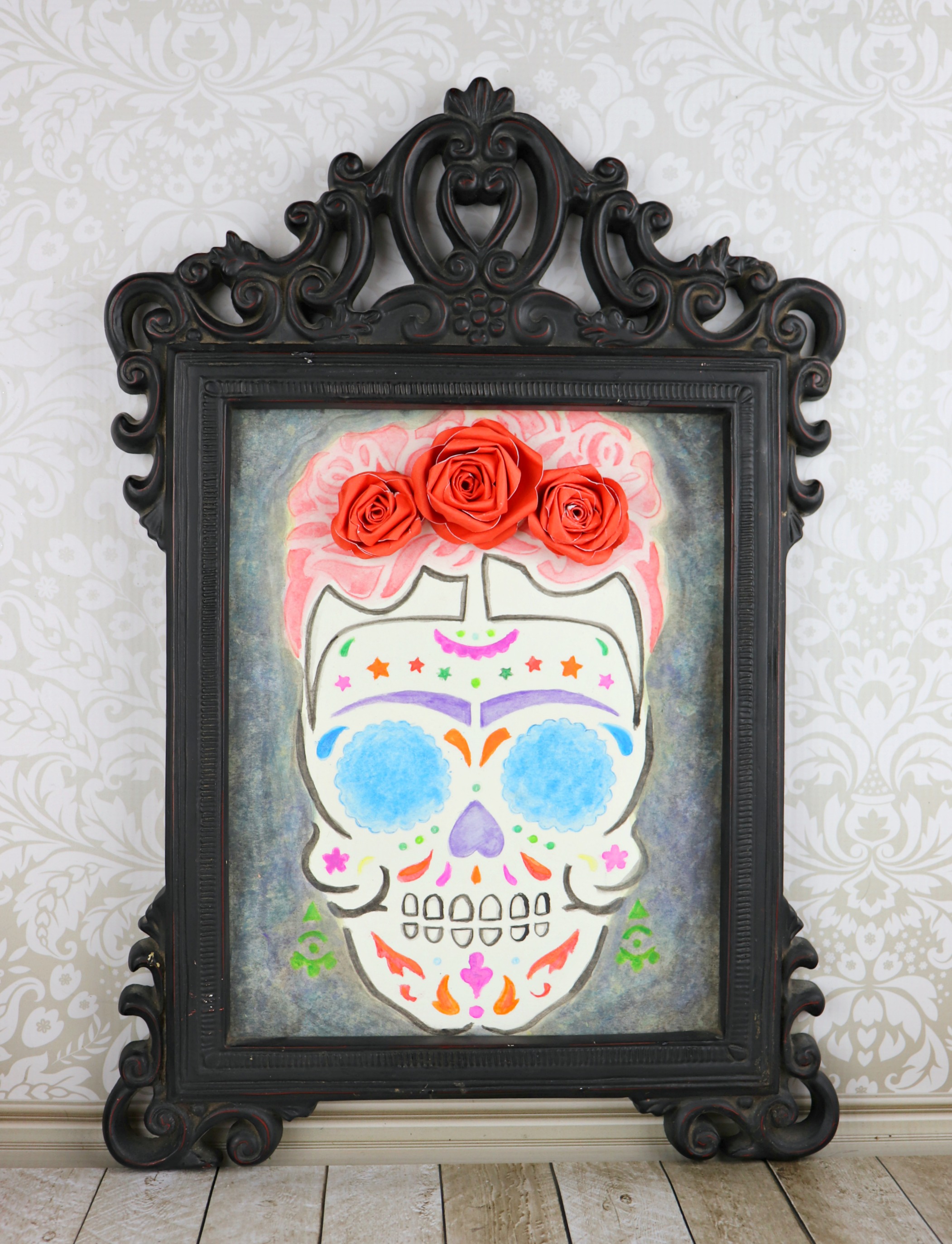 2102x2746 Watercolor Calavera