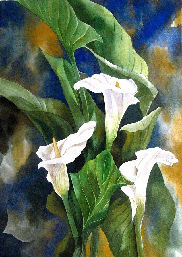 640x900 Calla Lily Painting By Alfred Ng