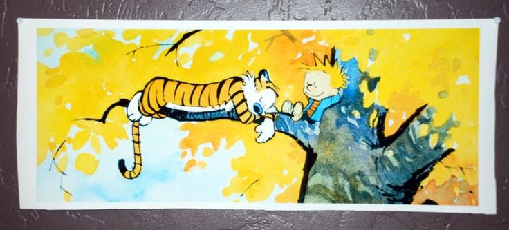 736x333 Calvin Amp Hobbes Watercolor Calvin And Hobbes Tree Flat