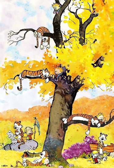 373x550 Calvin And Hobbes Mural Posters By Dru1138 Redbubble