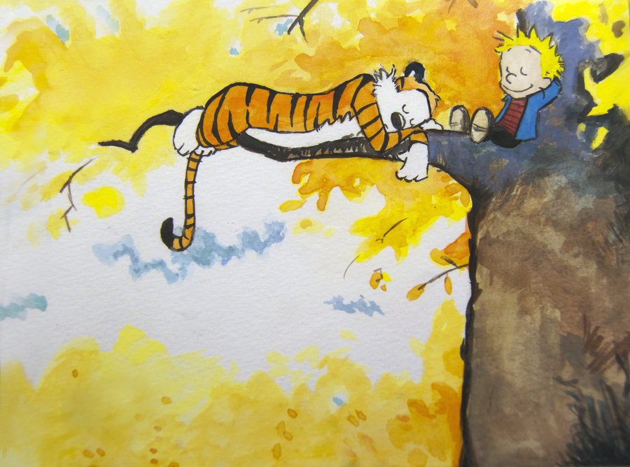 900x668 Calvin And Hobbes Tree By Smokypixel