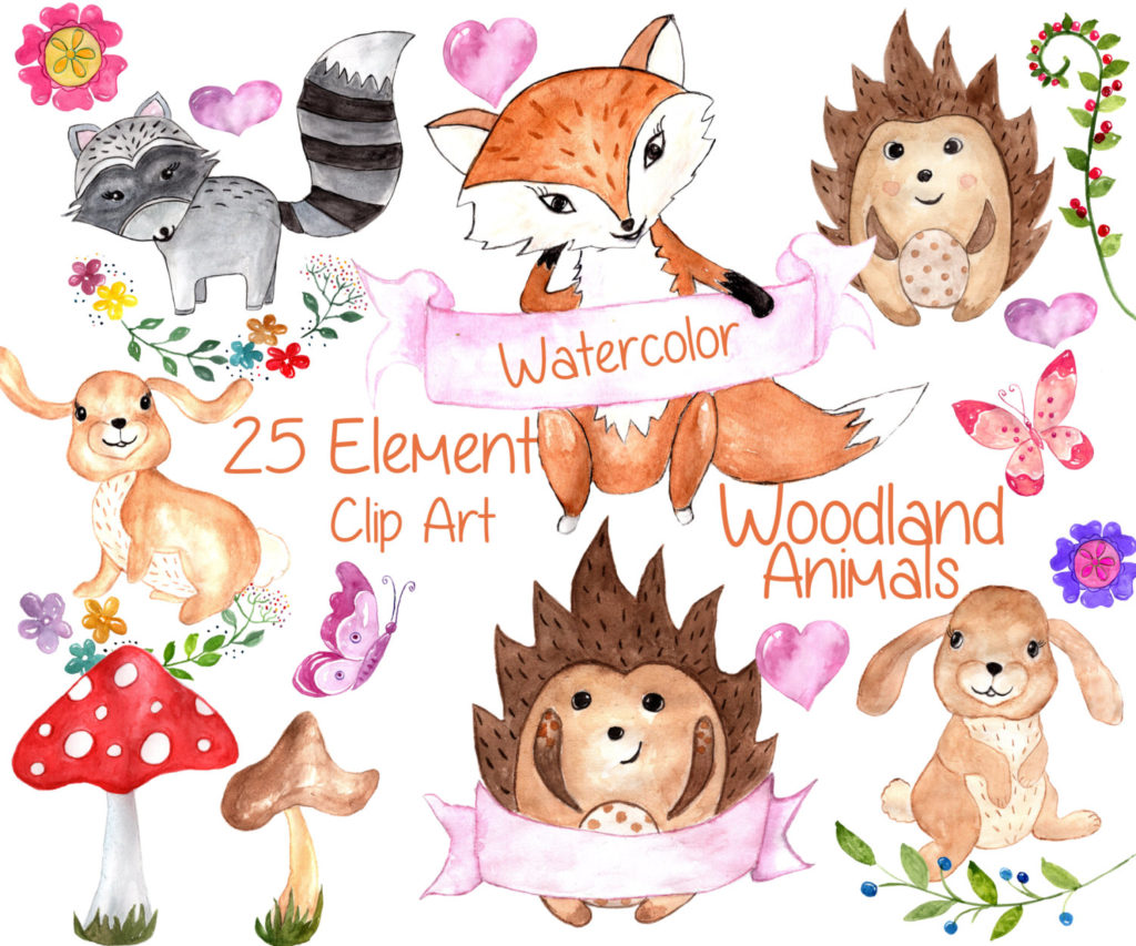 1024x853 Forest Animals Clip Art Watercolor Animal On Calvin And Hobbes