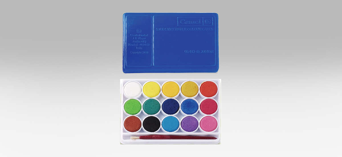 1200x550 Water Colour Cakes, Student Water Colours