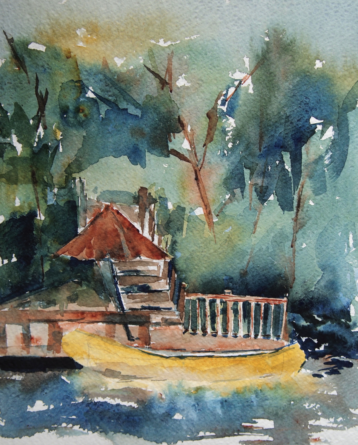 Canoe Watercolor