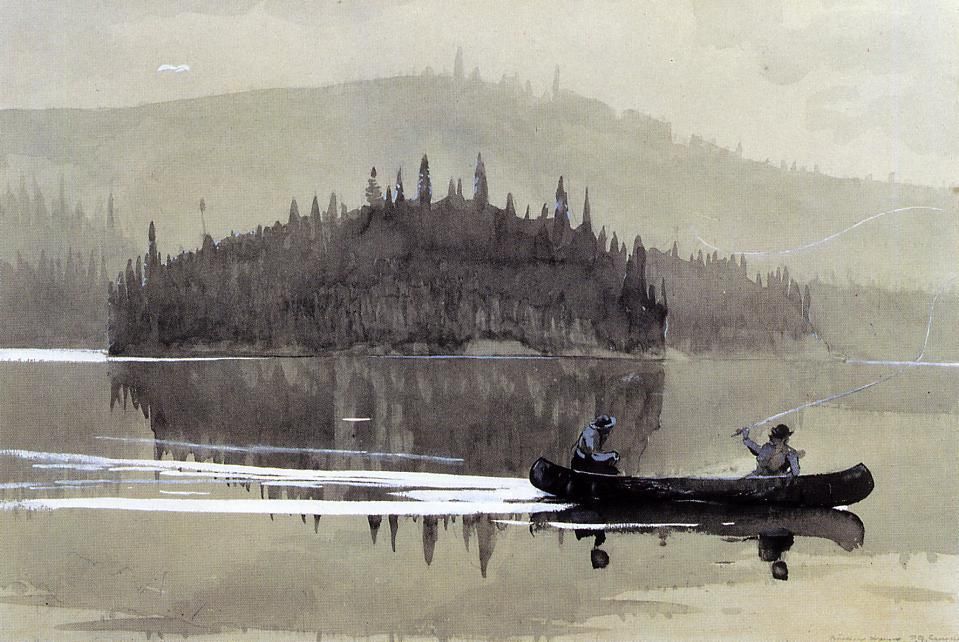 959x642 Two Men In A Canoe (1895) By Wnslow Homer (1836 1819) American