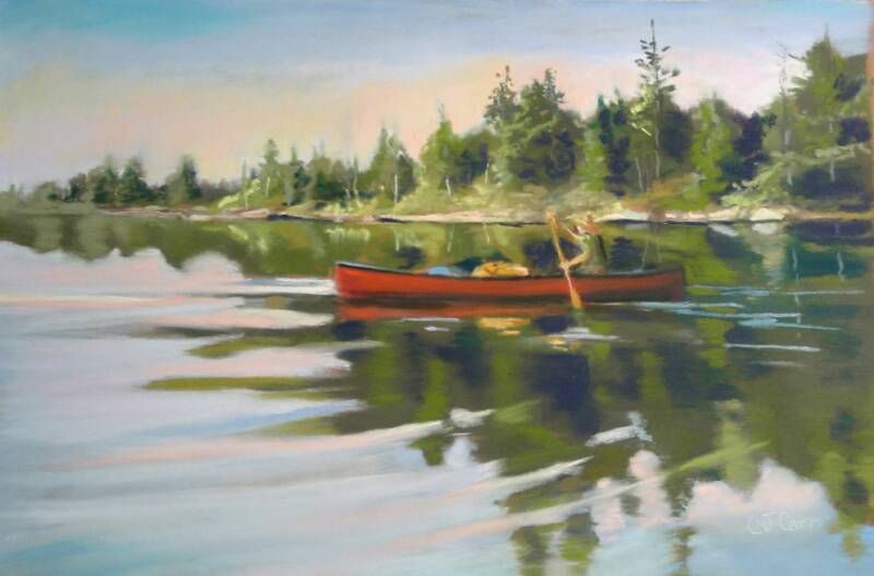 800x527 Watercolor Canoe Paintings