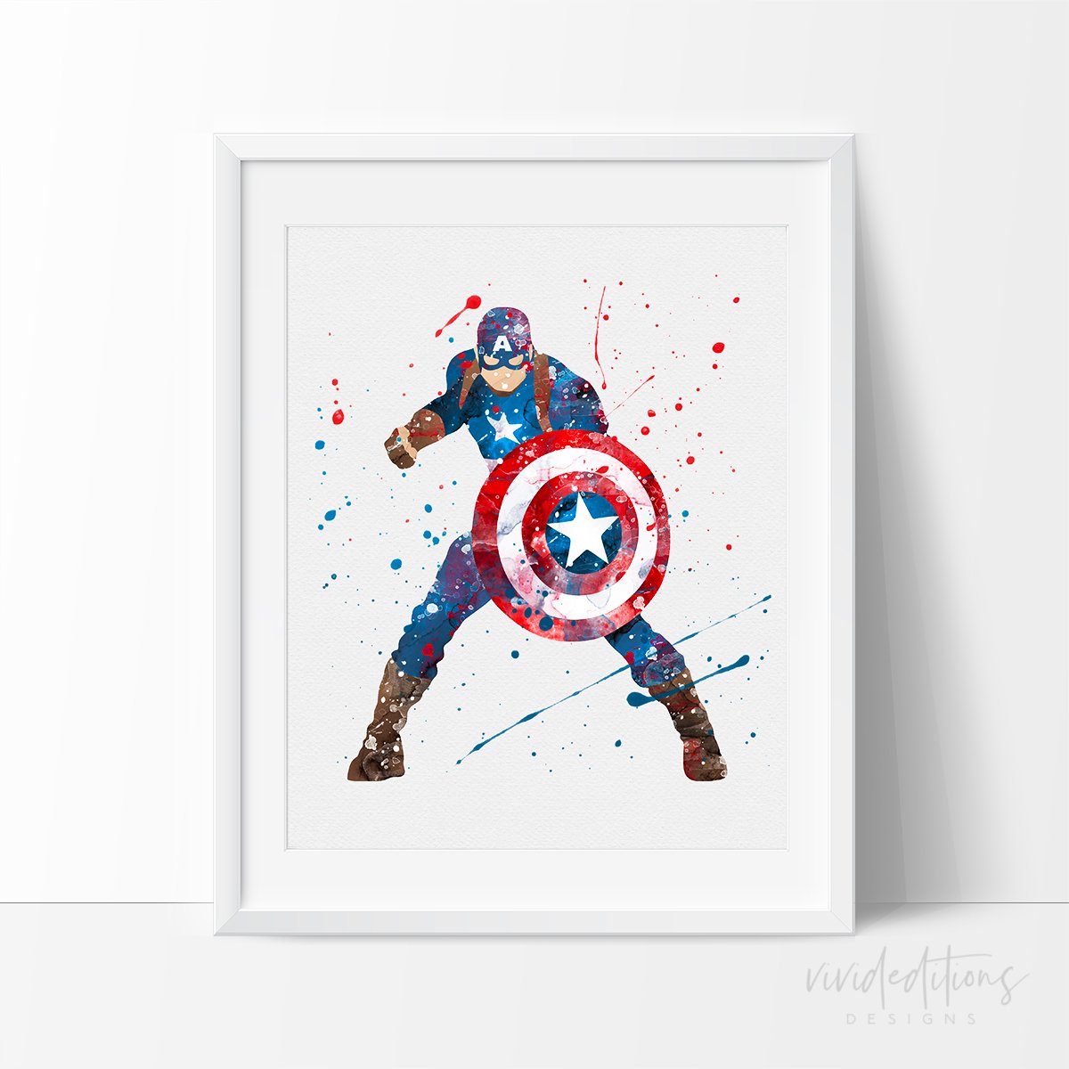 1200x1200 Captain America Suphero Nursery Art Print Wall Decor Poster