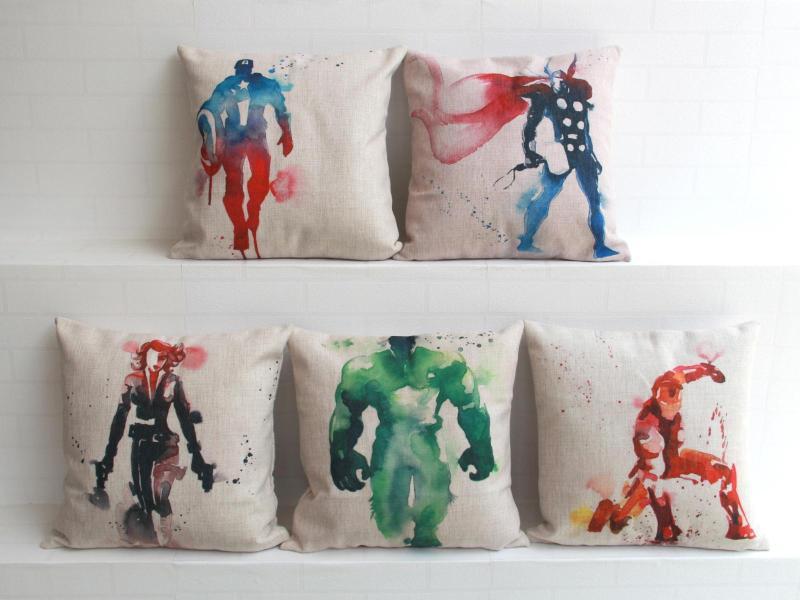 800x600 Watercolor Avengers Justice League Superhero American Captain The