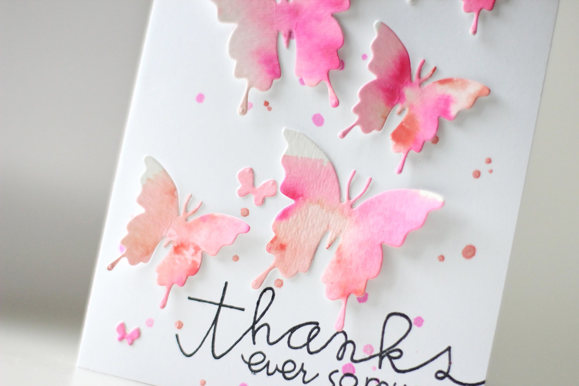 2000x1333 Watercolor Butterflies Card Kalyn Kepner For Paper Smooches