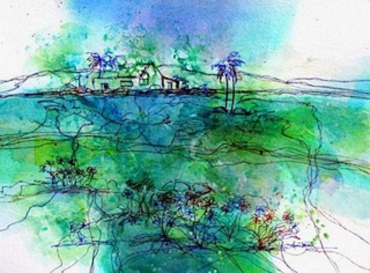 1280x944 Laura Trevey Abstract Caribbean Blues