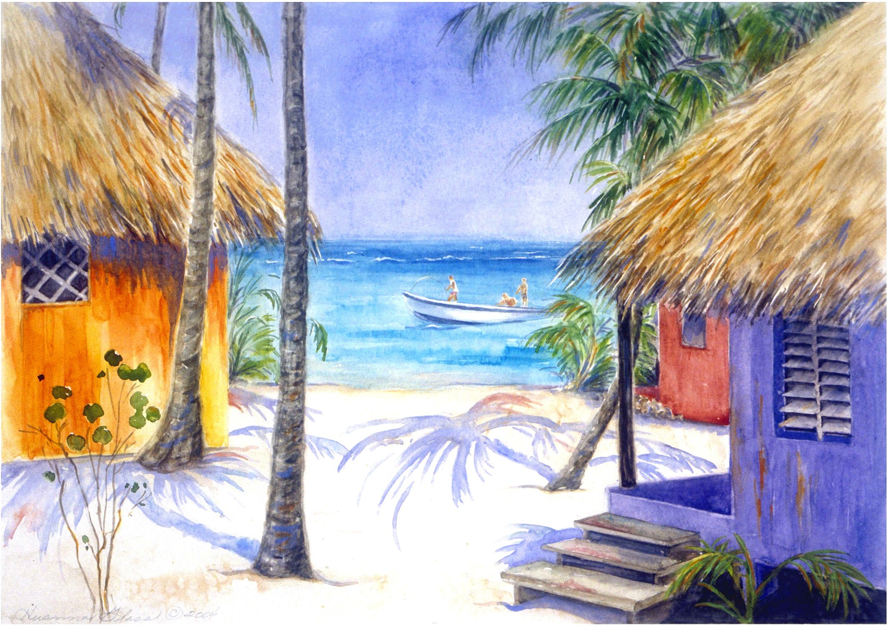 1805x1273 The Caribbean In Watercolor Steelasophical Caribbean