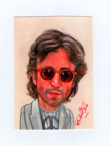 228x300 John Lennon, Caricature, Watercolors Ebay