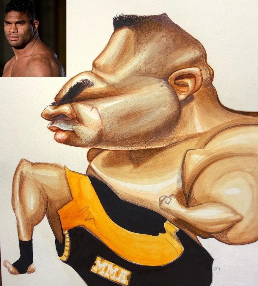 868x960 Alistair Overeem Caricature