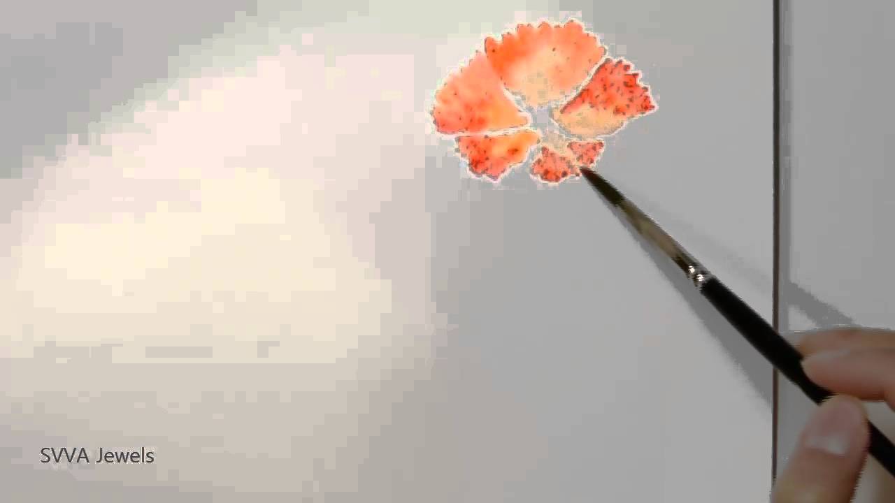 1280x720 How To Paint Carnation In Watercolor