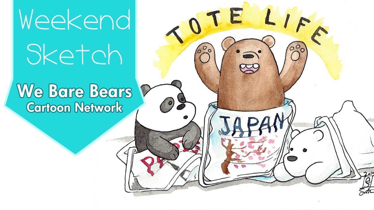 1280x720 We Bare Bears Fan Art Watercolor Sketch