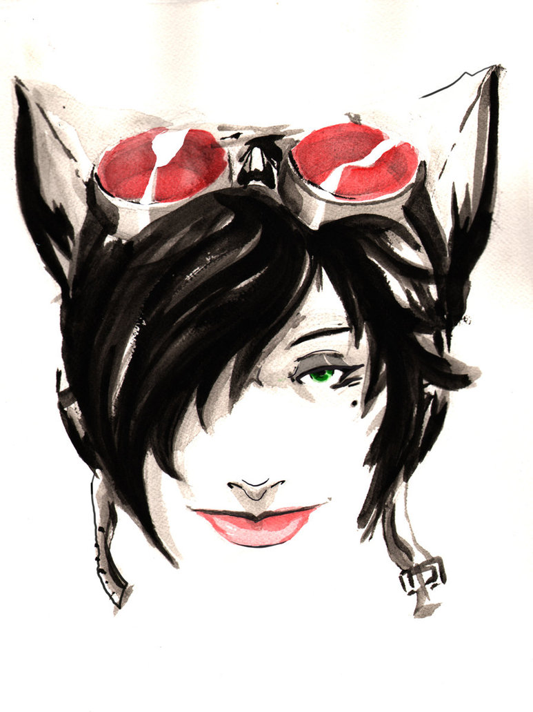 773x1032 Catwoman Watercolor By Skizzleboots