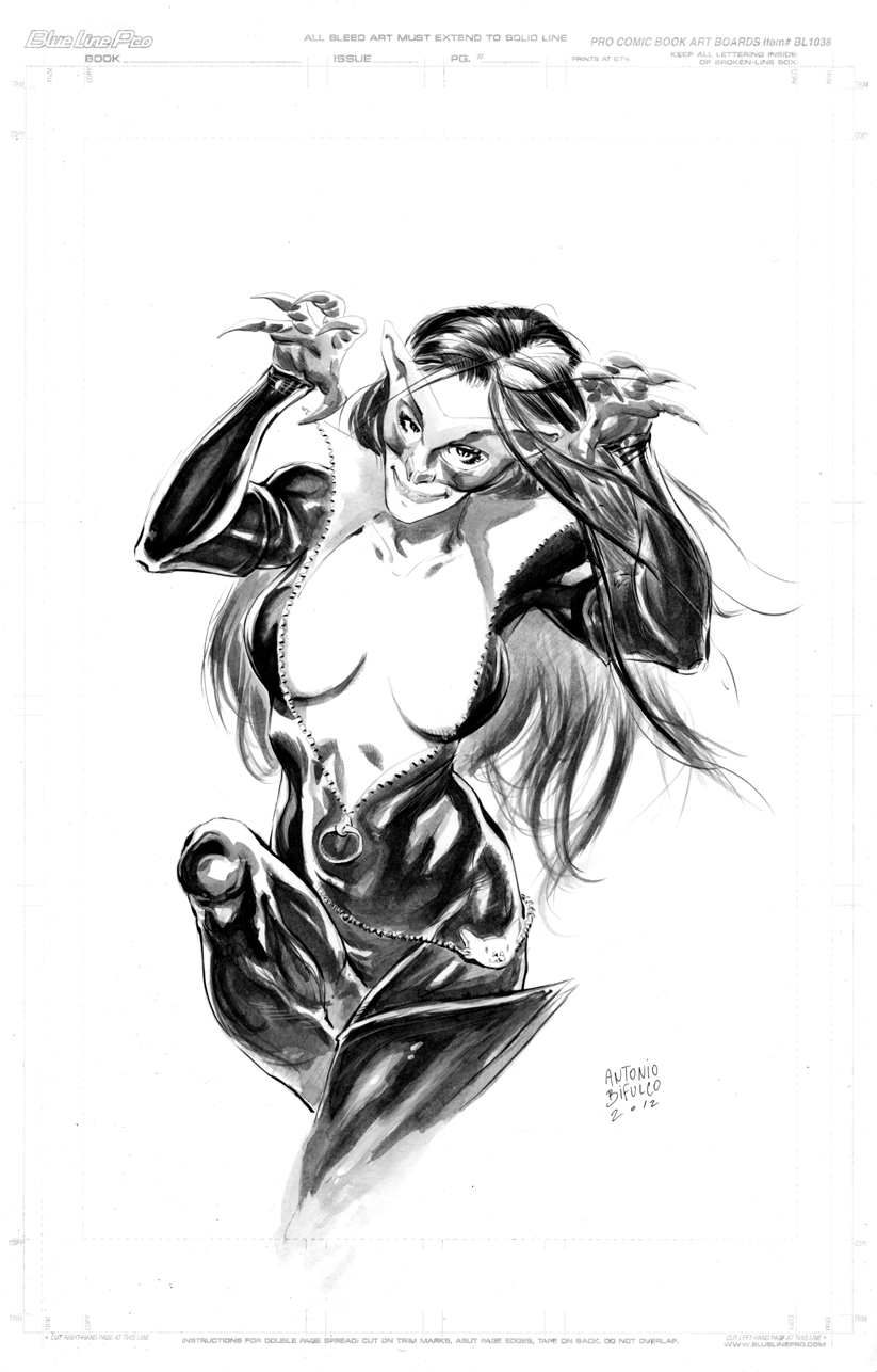 823x1286 From The Drawing Table Catwoman Commission Watercolor