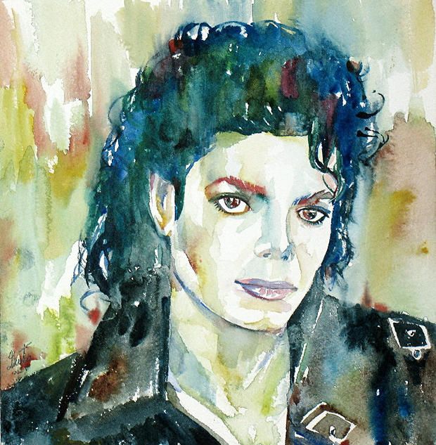 620x633 Celebrity Watercolor Paintings 32