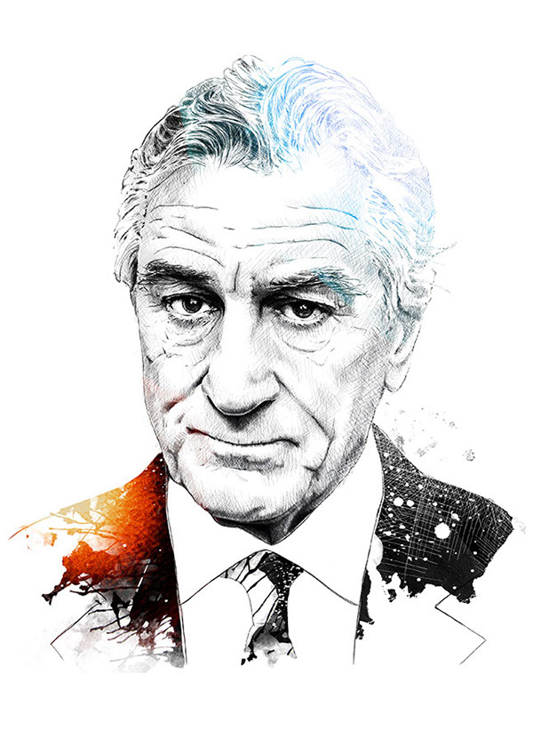 600x849 A Hand Drawn Series Of Celebrity Portraits By Sergio Ingravalle