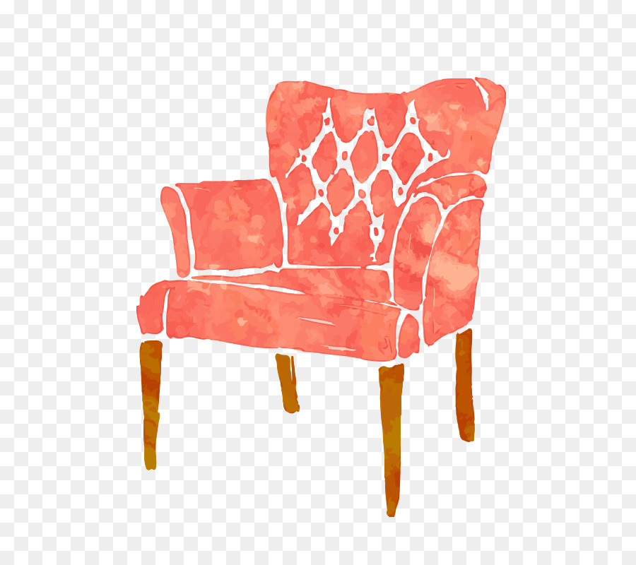 900x800 Couch Watercolor Painting Chair