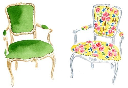500x344 Watercolor Wednesdays Chair Makeover