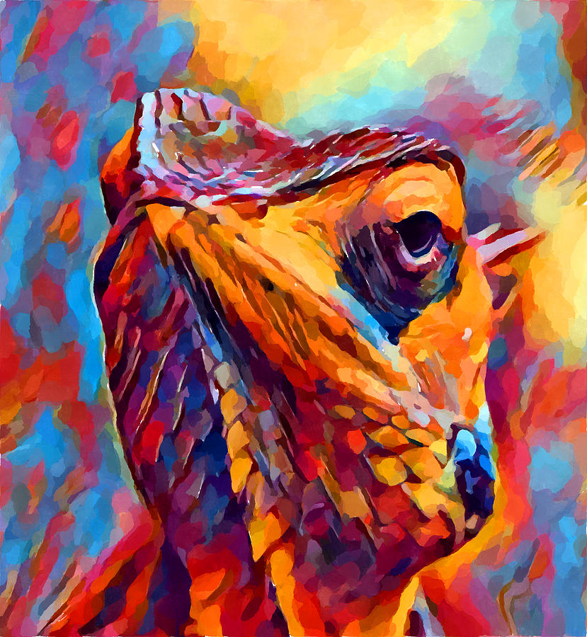 829x900 Chameleon Watercolor Painting By Chris Butler