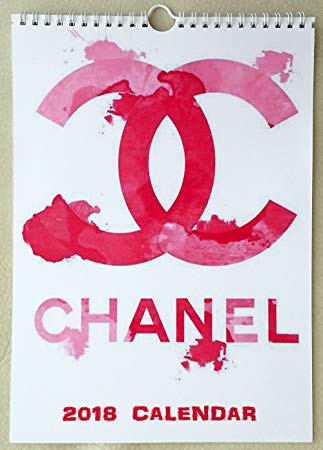 323x450 Chanel Watercolor Wall Calendar 2018 Fashion Glamour