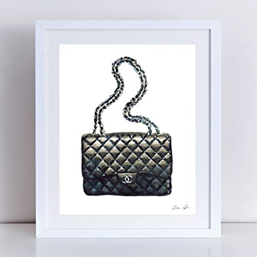 500x500 Chanel Bag Print Chanel Handbag Art Coco Chanel