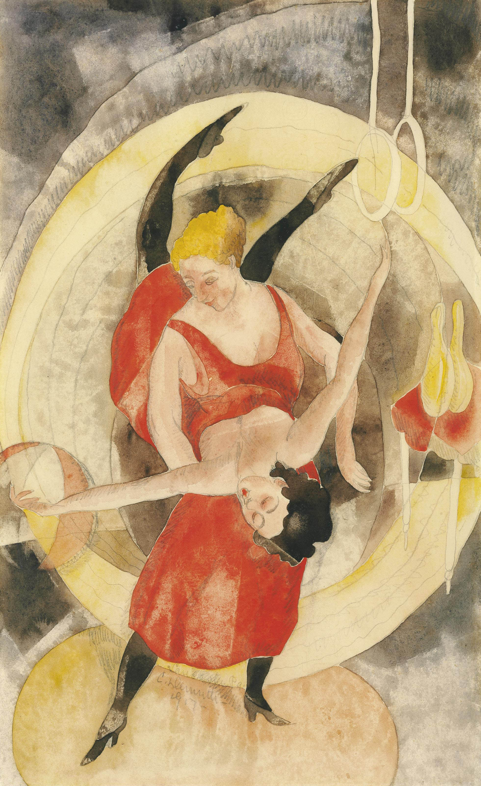 1961x3200 Charles Demuth (1883 1935) Tumblers 20th Century, Drawings