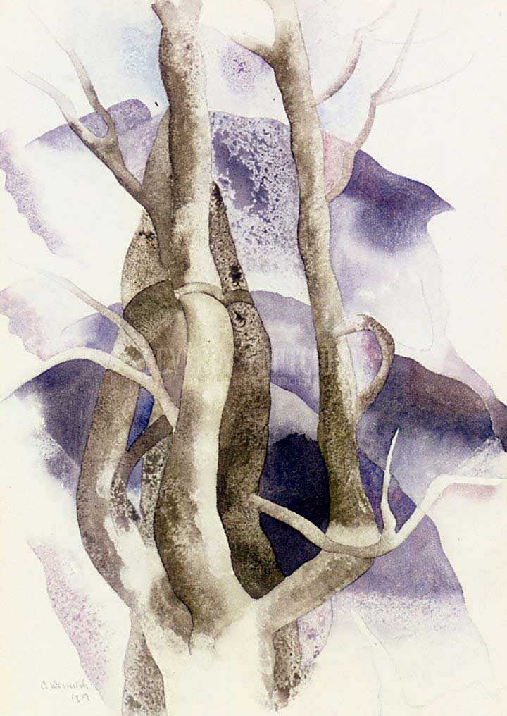 720x1016 Tree Forms By Charles Demuth Giclee Print From Beverly A Mitchell