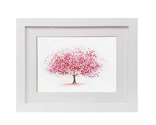 621x500 Cherry Blossom Tree Watercolor Print Modern Abstract