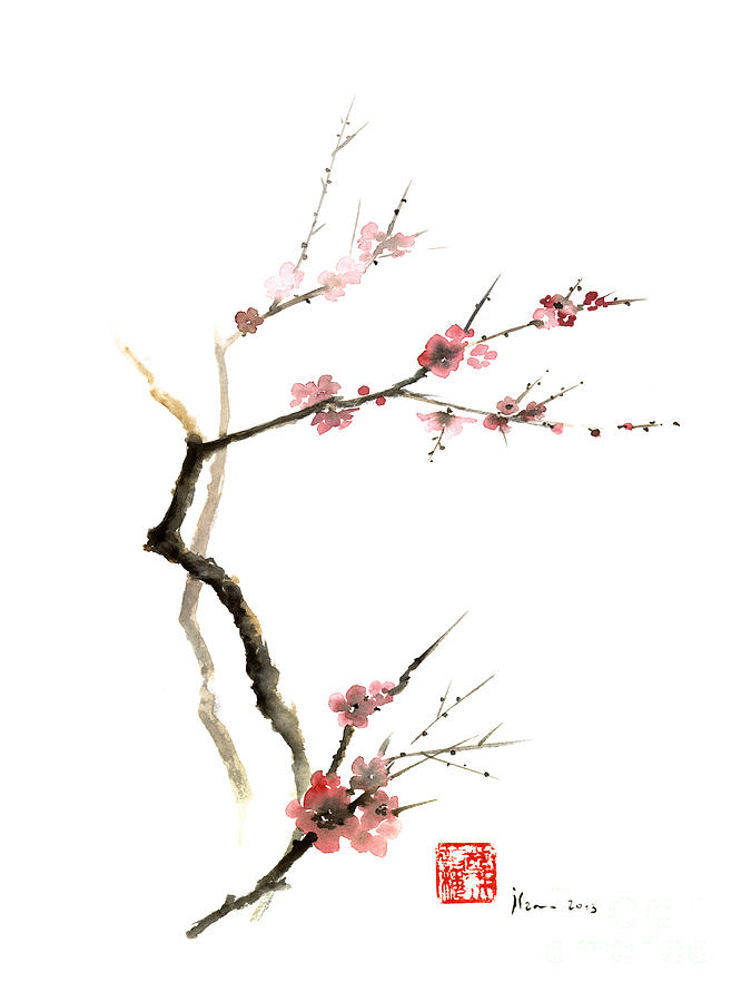 675x900 Cherry Blossom Sakura Flowers Pink Red White Brown Black Tree
