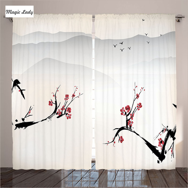 640x640 Window Curtains Treatments 2 Panels House Stylized Blooming