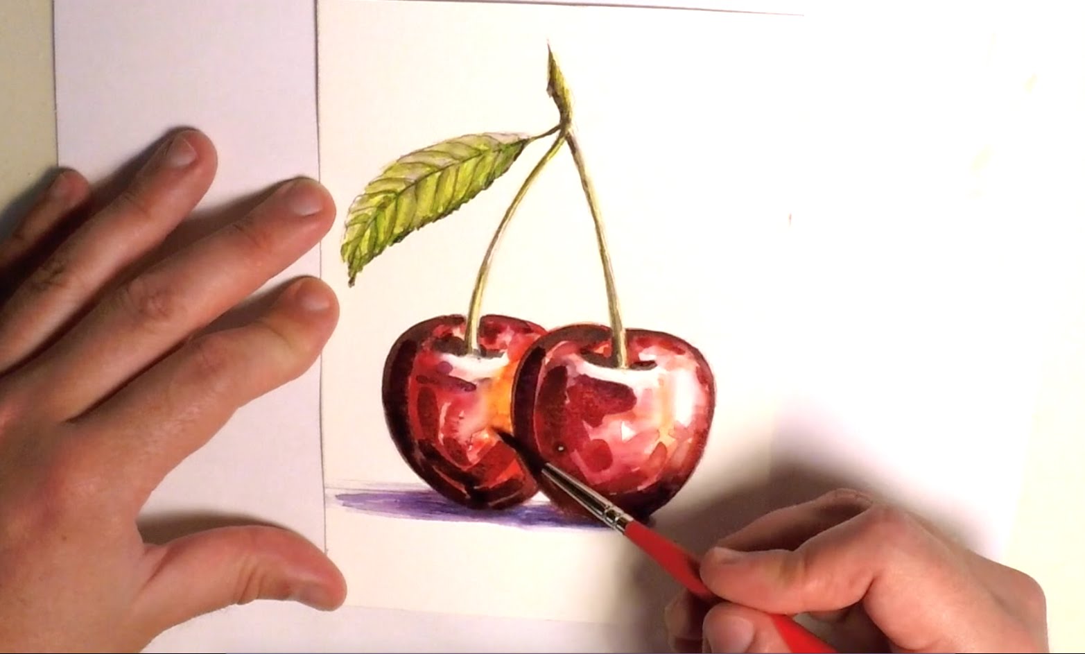 1565x943 How To Paint A Cherry In Watercolor