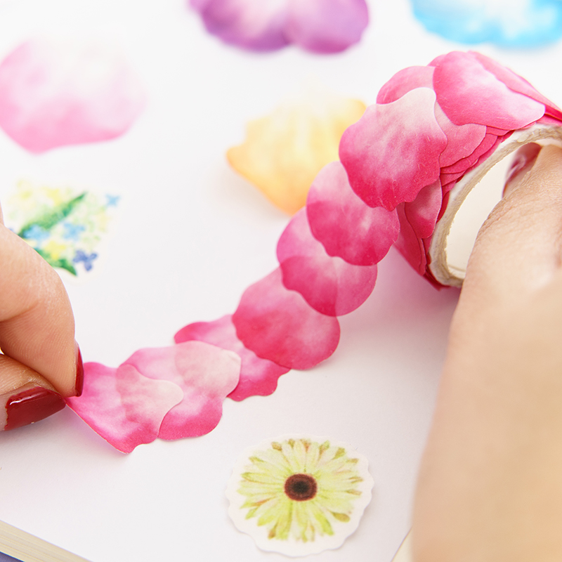 800x800 Usd 8.07] Japanese Watercolor Cherry And Paper Tape Color Single