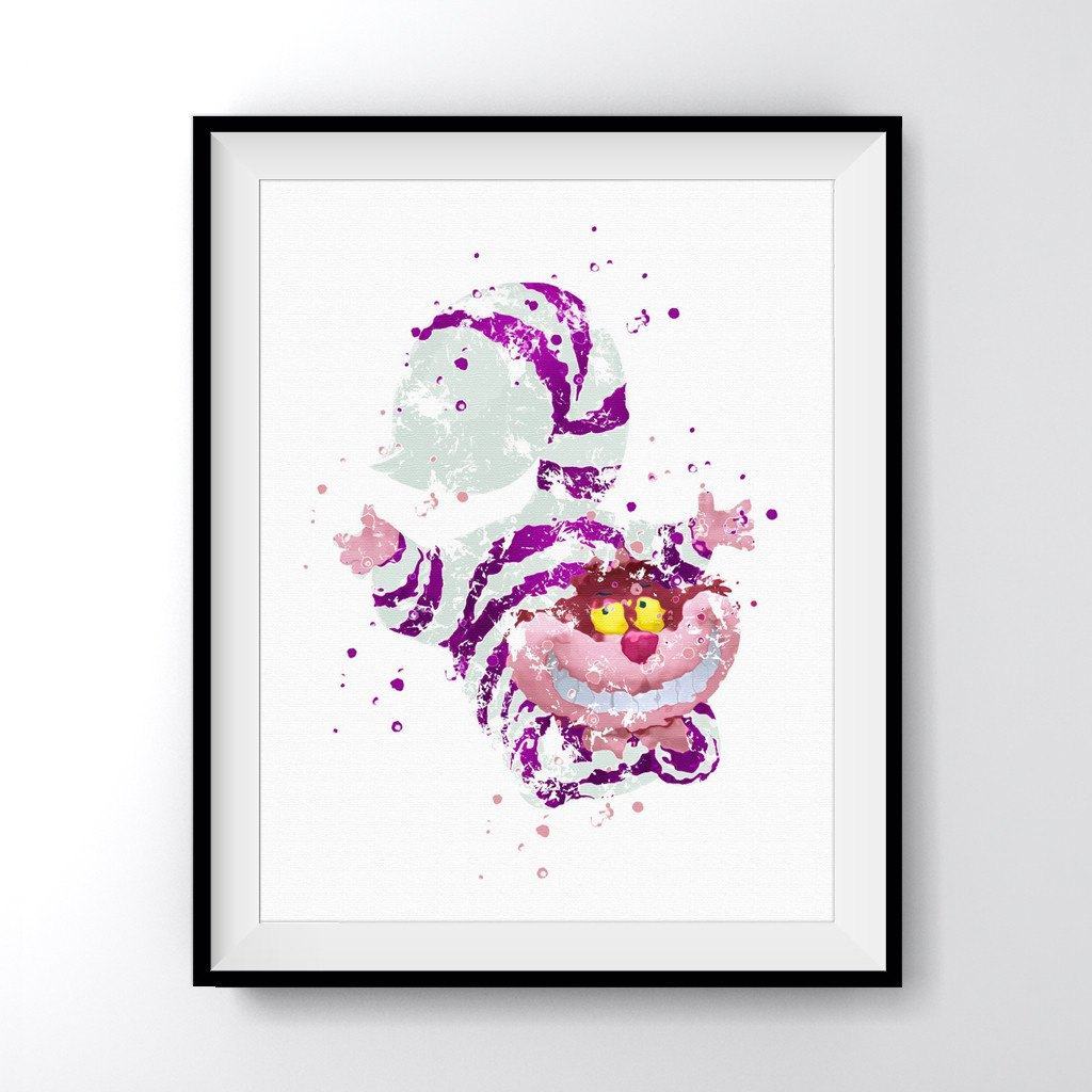 1024x1024 Alice In Wonderland Cheshire Cat Art Print Poster