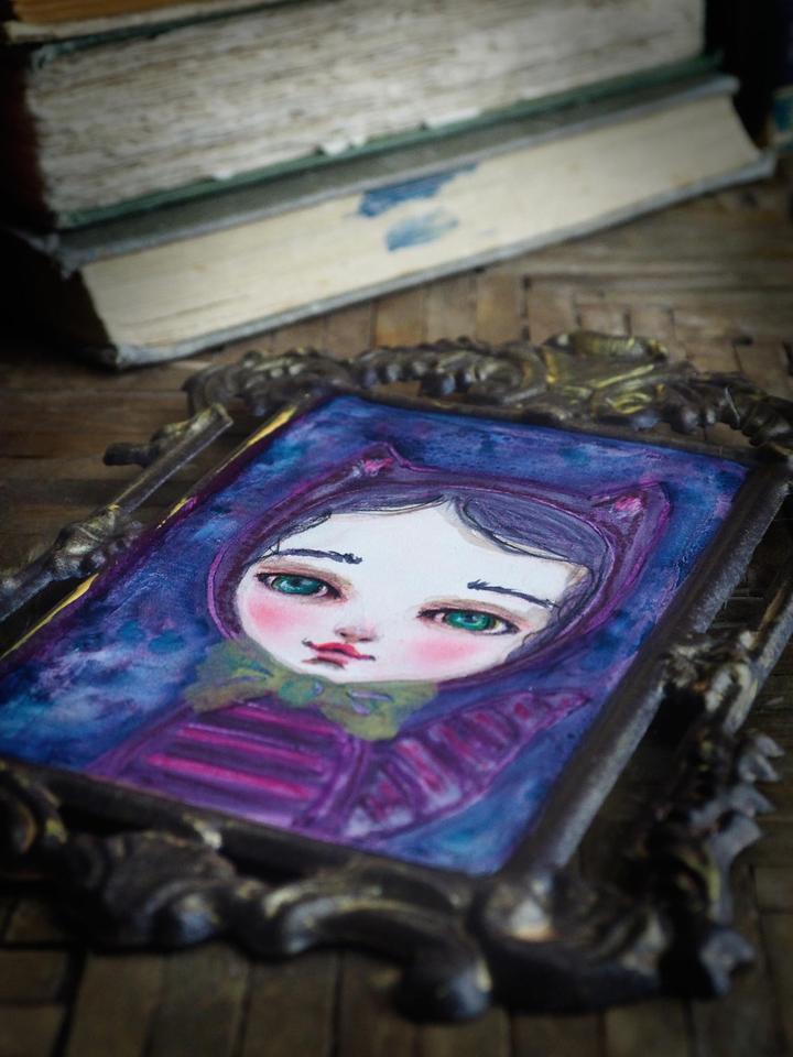 720x960 Danita Alice In Wonderland Cheshire Cat Watercolor Original