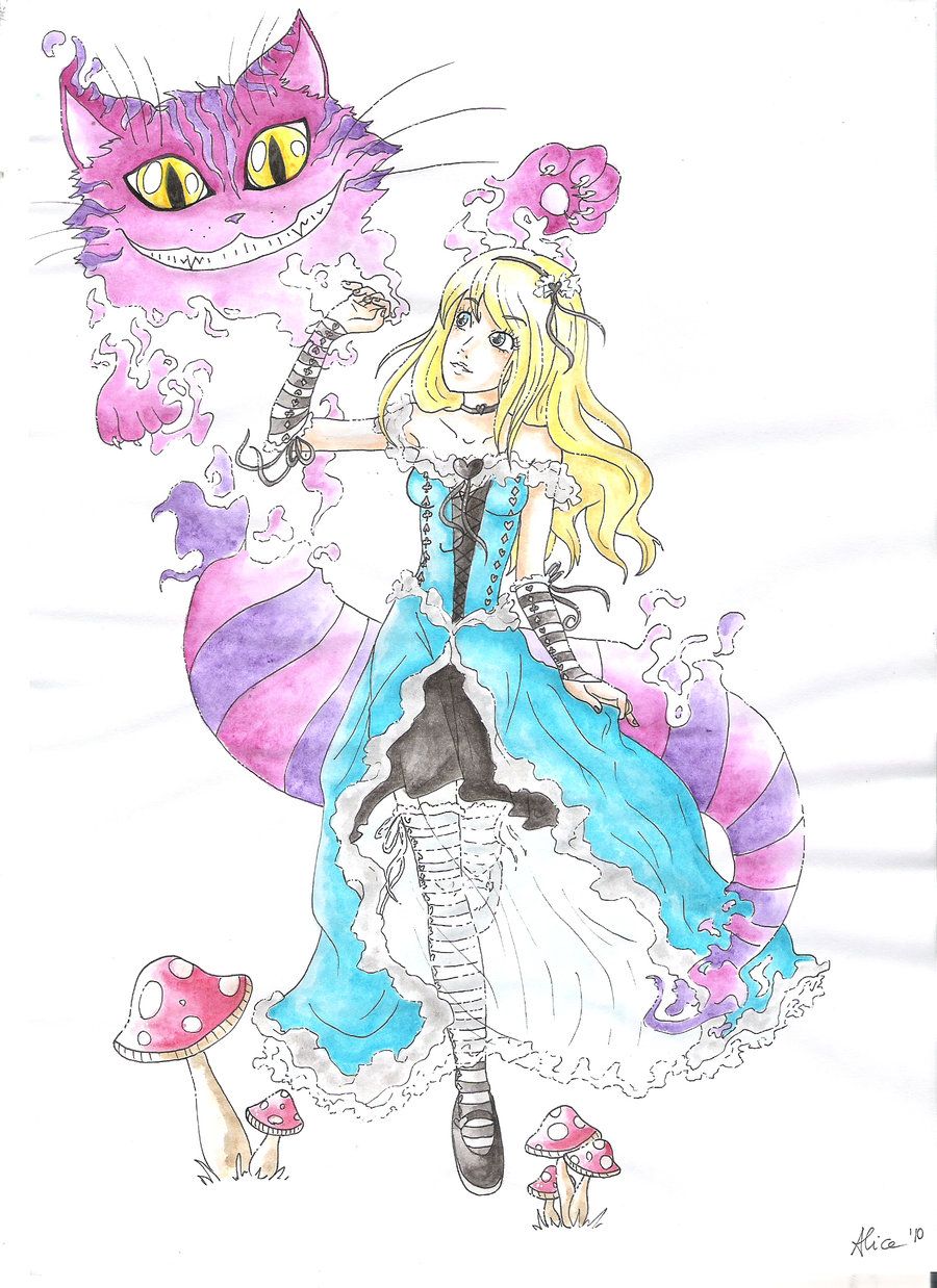 900x1238 Tattoo Idee Watercolor Alice Alice
