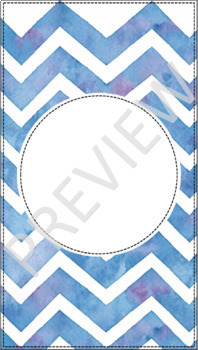 198x350 Instagram Story Highlight Cover Templates Chevron Watercolor