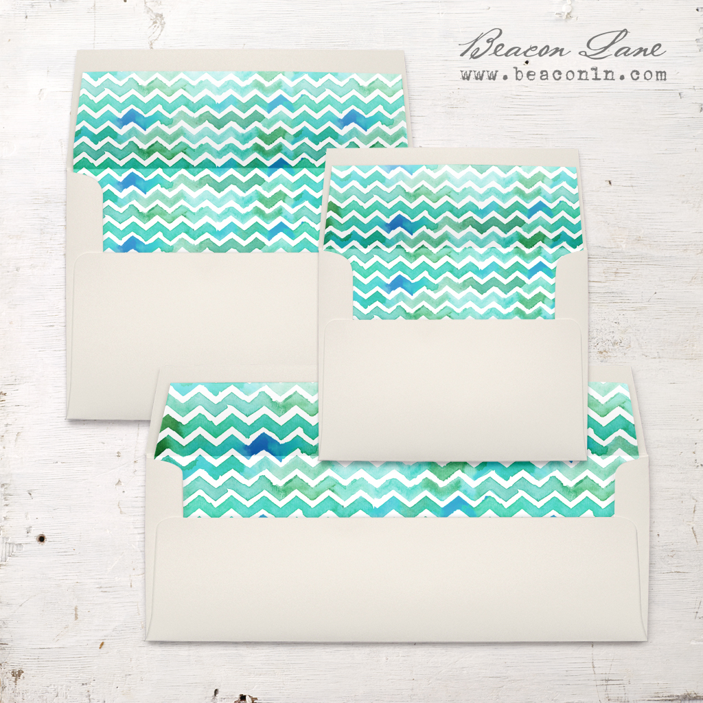 1024x1024 Watercolor Chevron Envelope Liner Beacon Lane