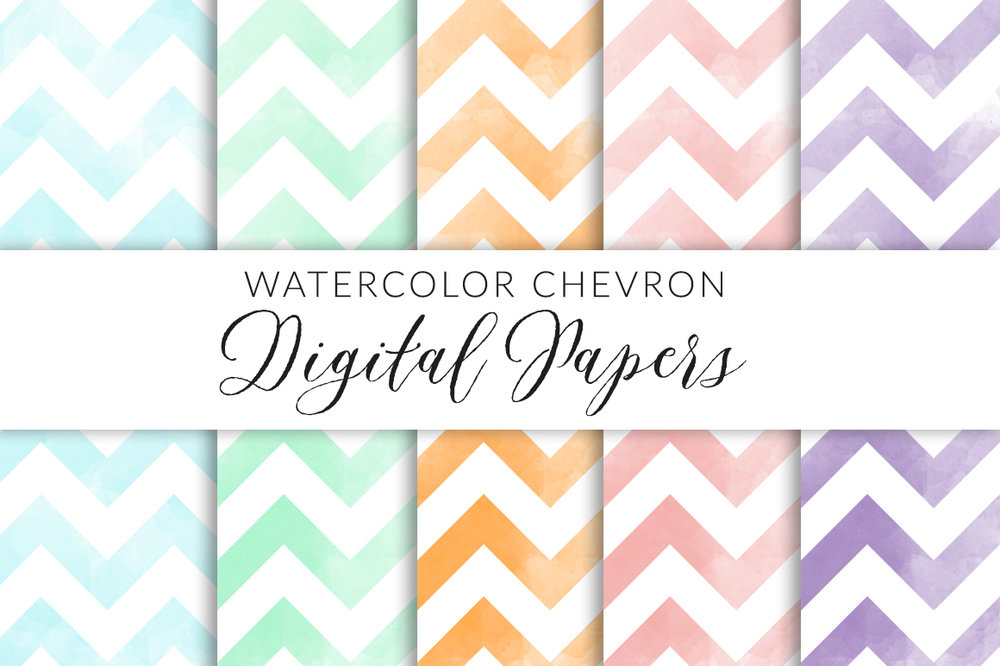 1000x666 Watercolor Chevron Patterns Charming Ink