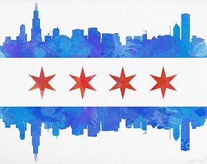 300x238 Chicago Skyline Paintings Fine Art America