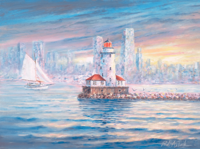 640x479 Chicago Lighthouse Watercolor Print Amp Paintings