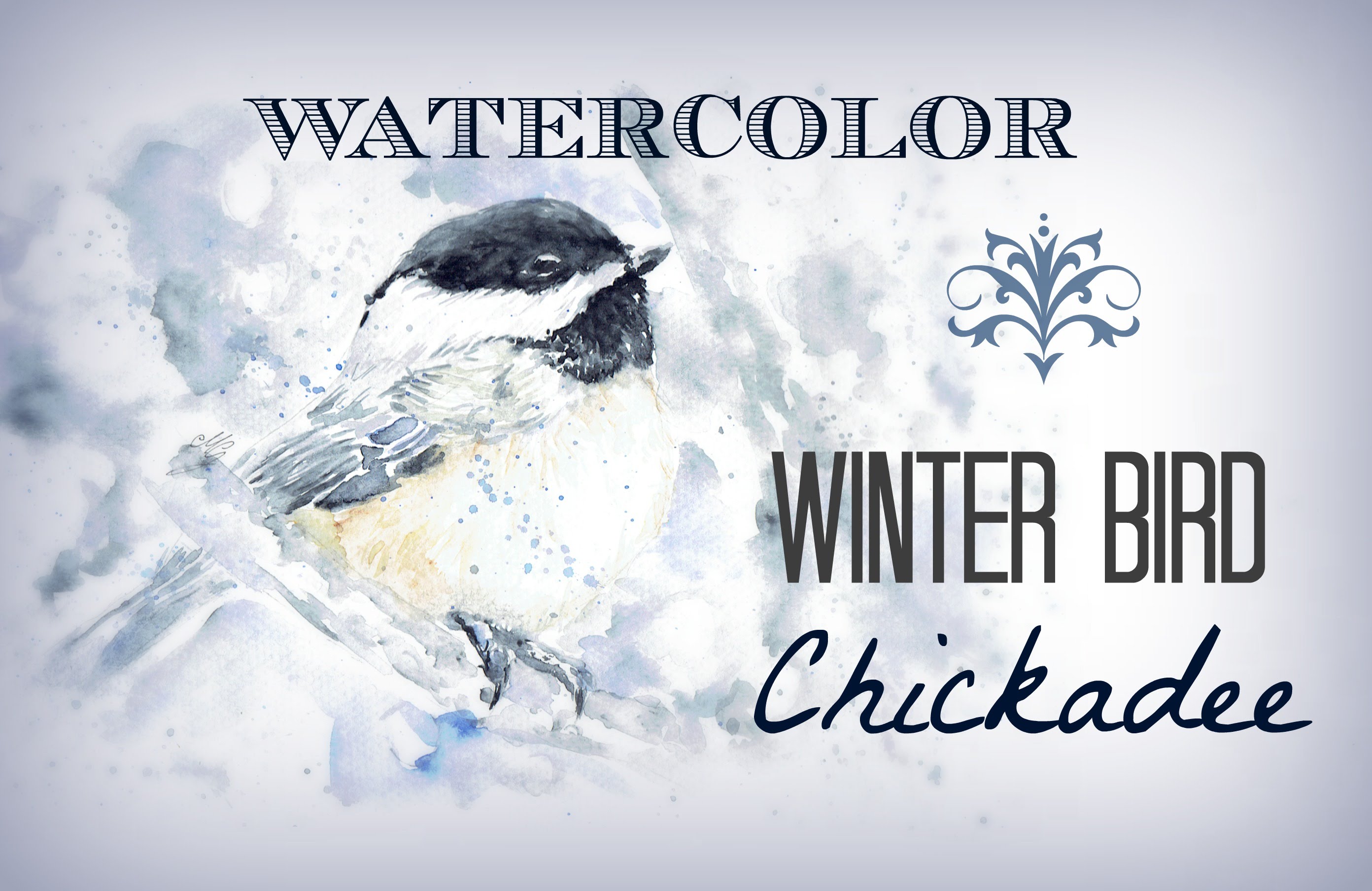 2784x1808 How To Paint Watercolor Bird Chickadee Bird Speed