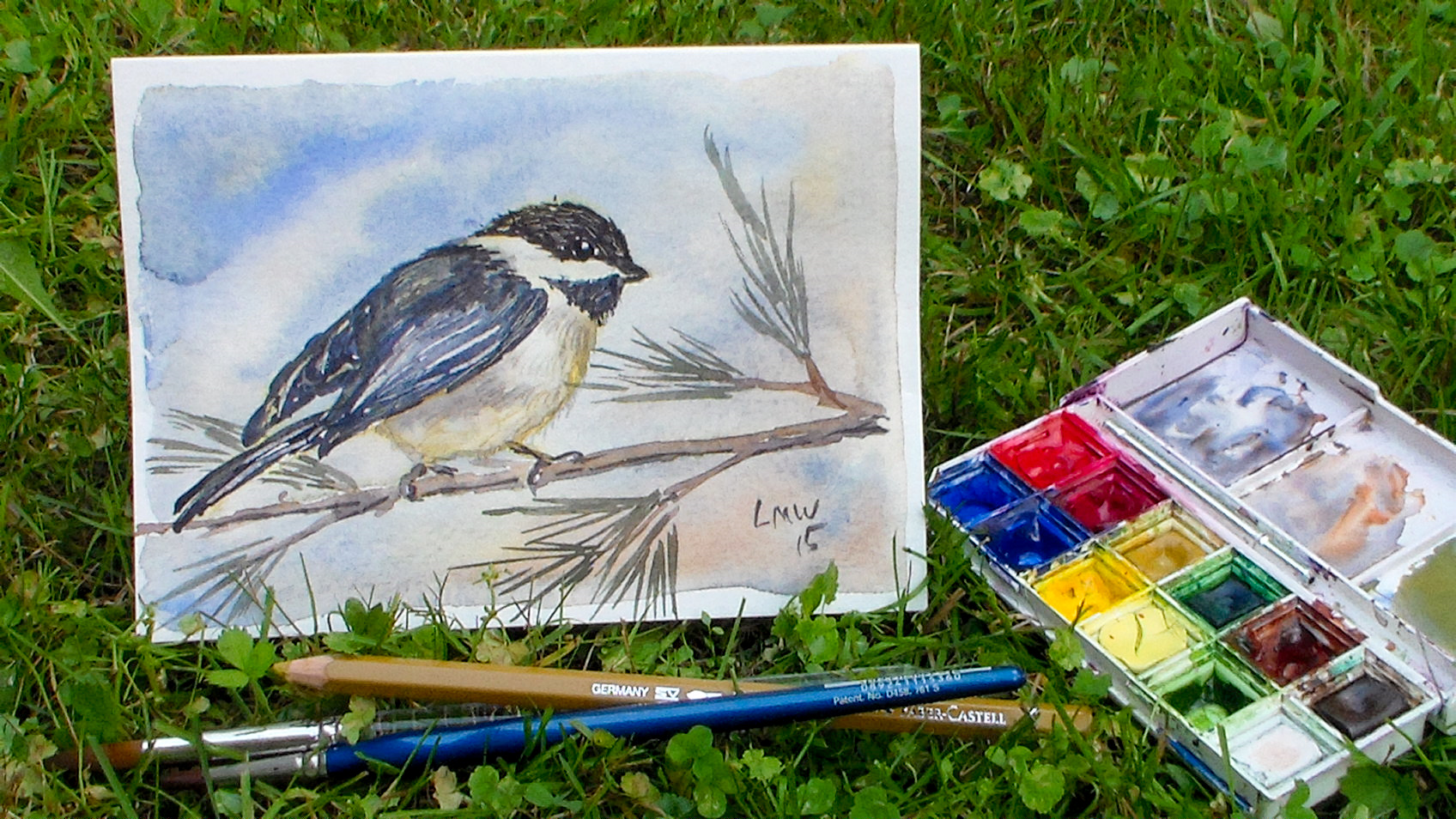 1696x954 How To Paint A Chickadee In Watercolor The Frugal Crafter Blog