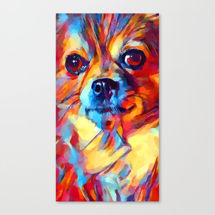 700x700 Chihuahua Watercolor Canvas Print By Shrenk Society6
