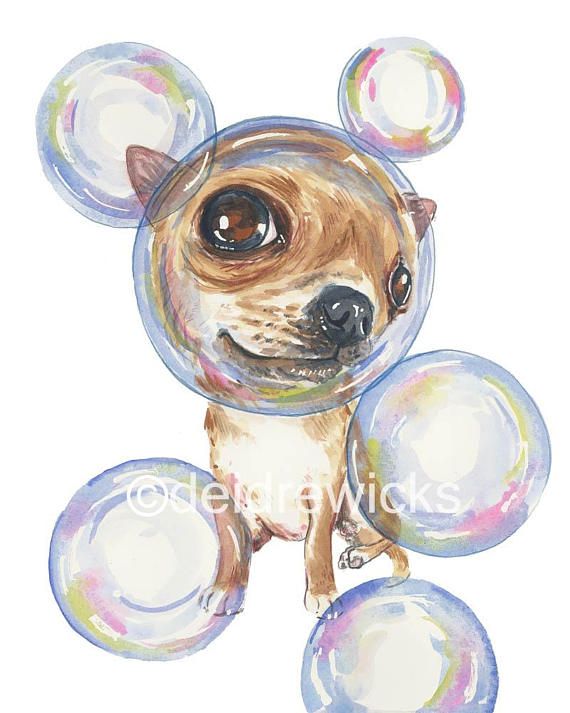 570x713 Chihuahua Watercolor Painting Fine Art Print Dog Pomchi