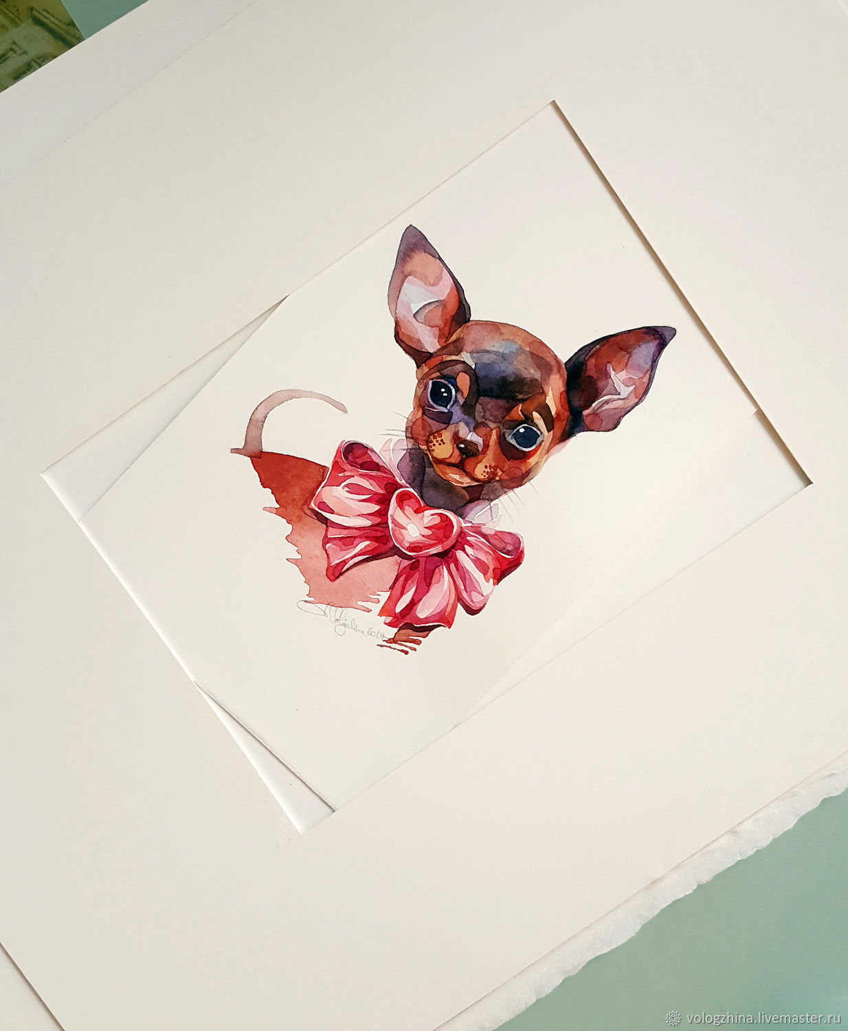 1234x1500 The Watercolor Dog Chihuahua Shop Online On Livemaster With