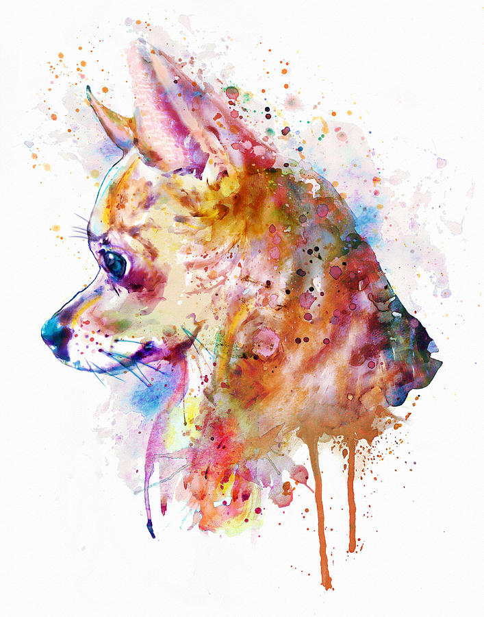707x900 Watercolor Chihuahua Painting By Marian Voicu