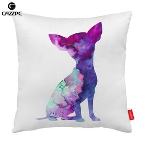 300x300 Chihuahua Watercolor Abstract Art Pillow Cover Jocolocoshop